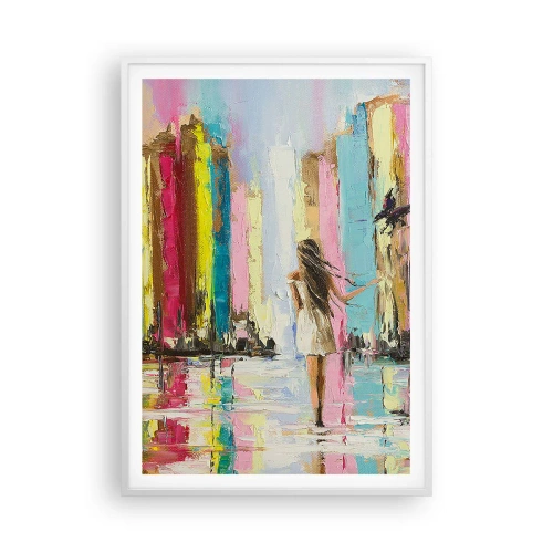 Plakát v bílém rámu - Pojď se mnou - 70x100 cm