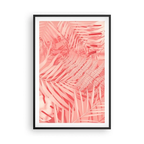 Plakát v černém rámu - Růžový koncept - 61x91 cm