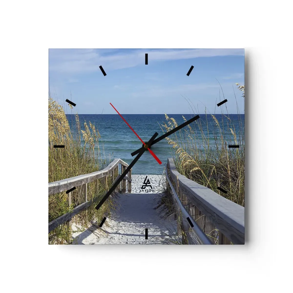 Nástěnné hodiny - Na slunci, ve větru - 40x40 cm