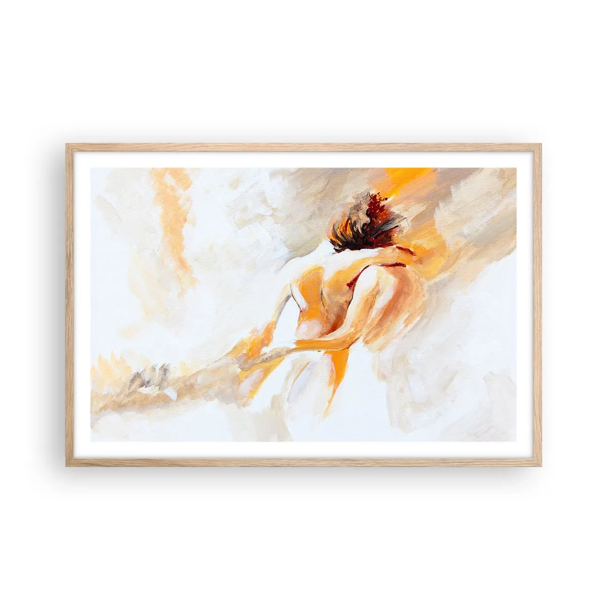 Plakát v rámu světlý dub - Blízkost v nebi - 91x61 cm