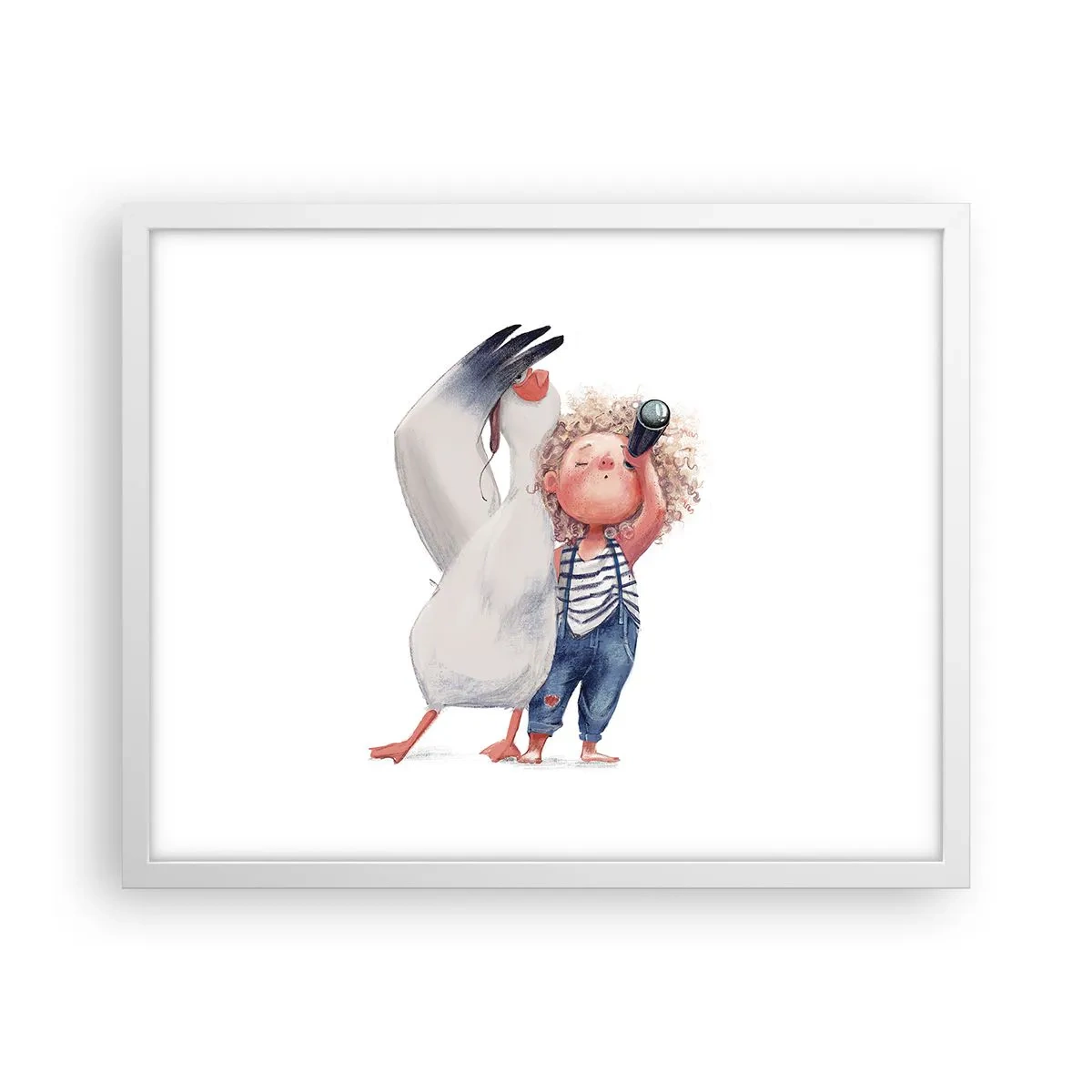 Plakát v bílém rámu - Plán na skvělou cestu - 50x40 cm