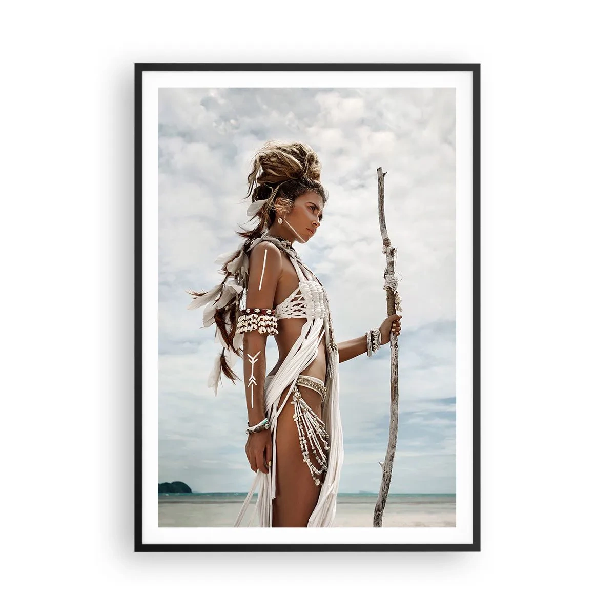 Plakát v černém rámu - Královna tropů - 70x100 cm