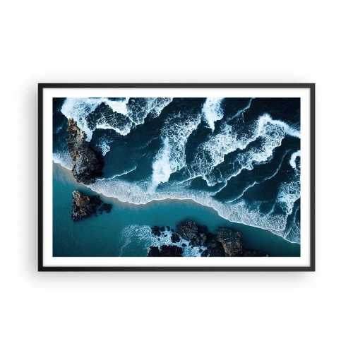Plakát v černém rámu - Zahalené do vln - 91x61 cm