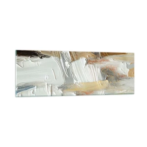 Obraz na skle - Barevné nahromadění - 90x30 cm