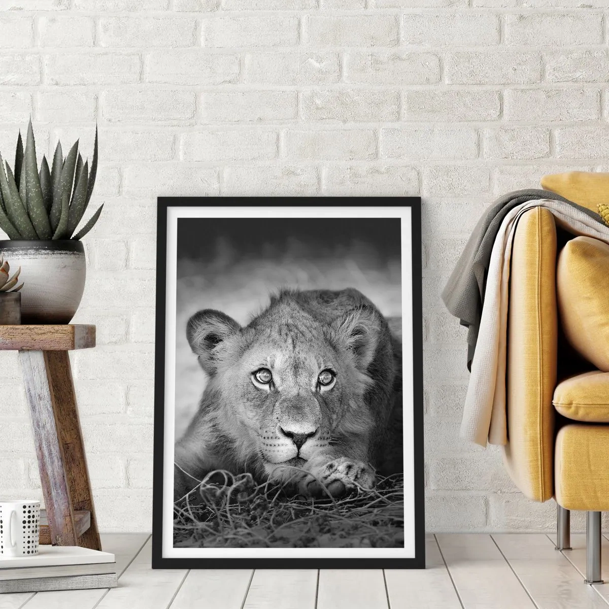 Plakát v černém rámu - Královské štěně - 61x91 cm