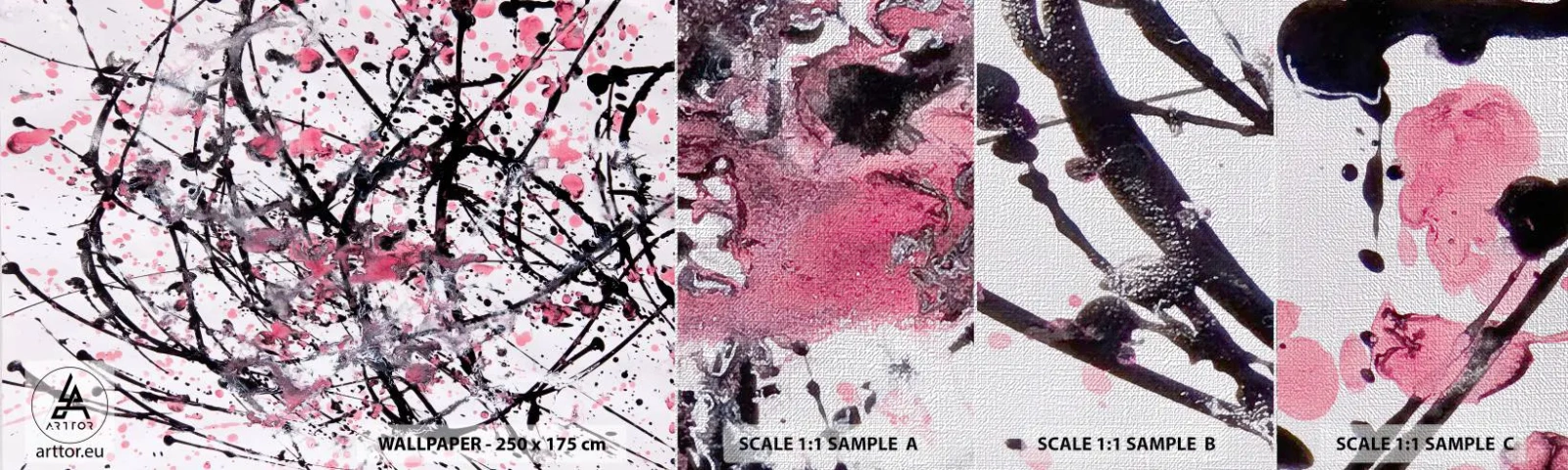 Vzor Fototapety Premium Canvas - Pomíjivá povaha života - Abstrakce, Kus, Moderní vzor - 100x30 cm