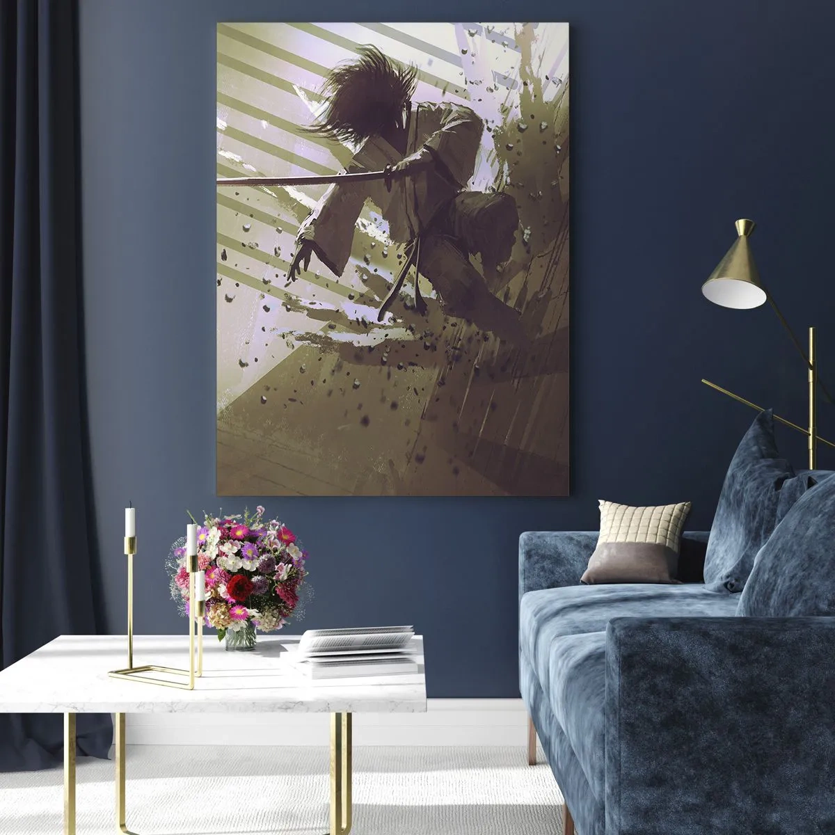 Obraz na skle - I ty můžeš být samurajem - 80x120 cm