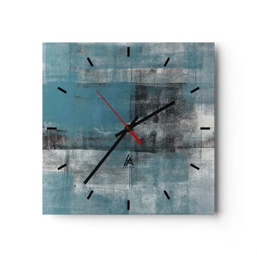Nástěnné hodiny - Voda a vzduch - 30x30 cm