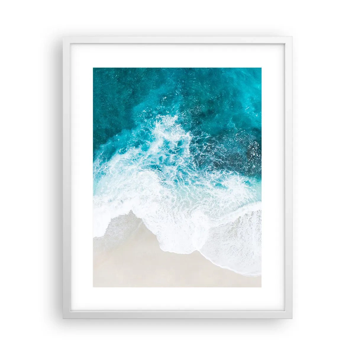 Plakát v bílém rámu - Přirozené pohlazení - 40x50 cm