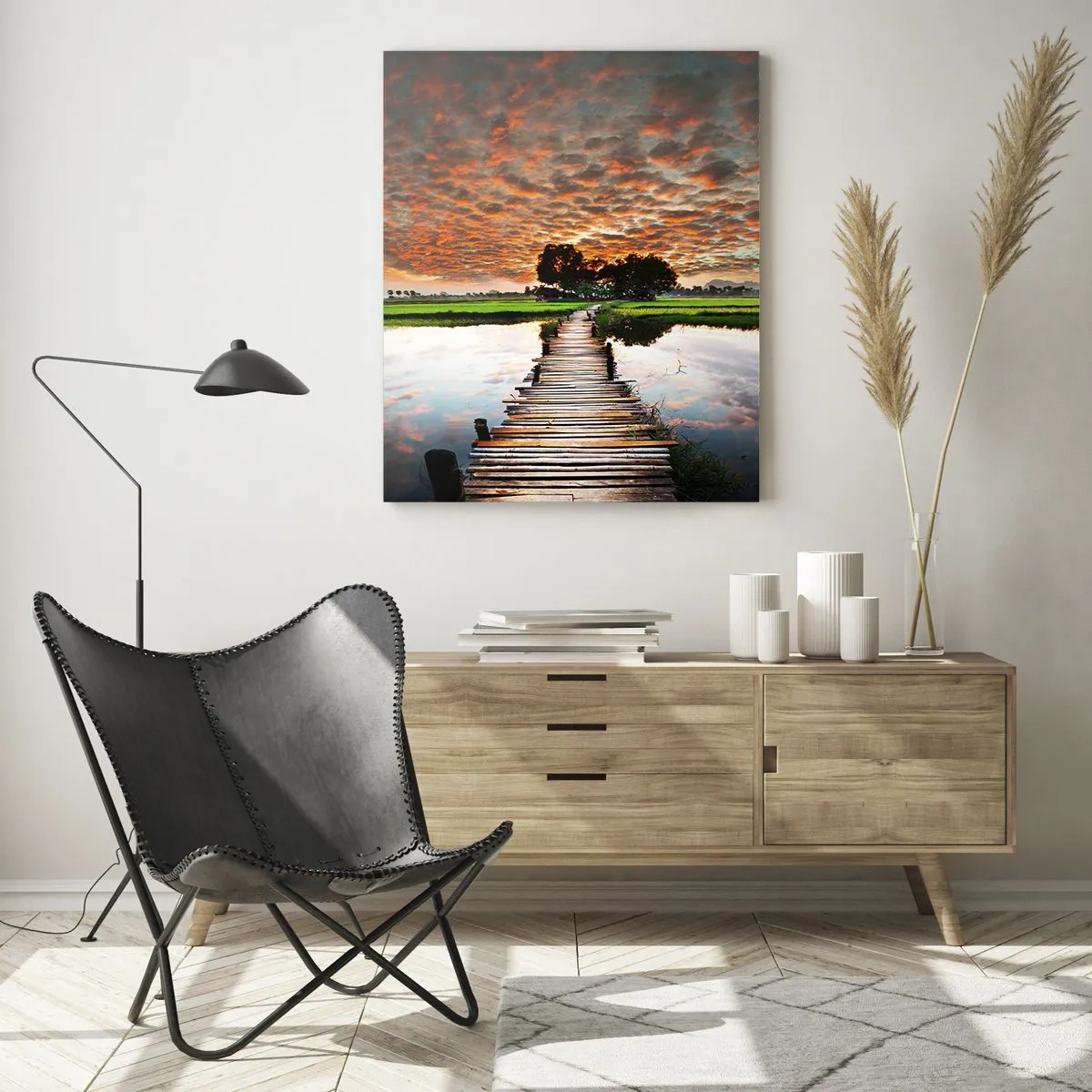 Obraz na skle - Roztáhněte ruce - dýchejte  - 50x70 cm