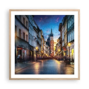 Plakát v rámu světlý dub - Krakovský půvab - 60x60 cm