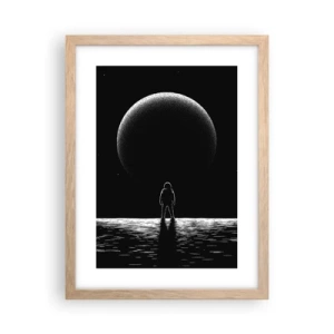 Plakát v rámu světlý dub - Tváři v tvář - 30x40 cm