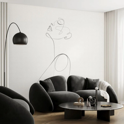 Fototapeta Premium Canvas - Zamotaná ve snech - Žena, Grafika, Kus - 250x175 cm