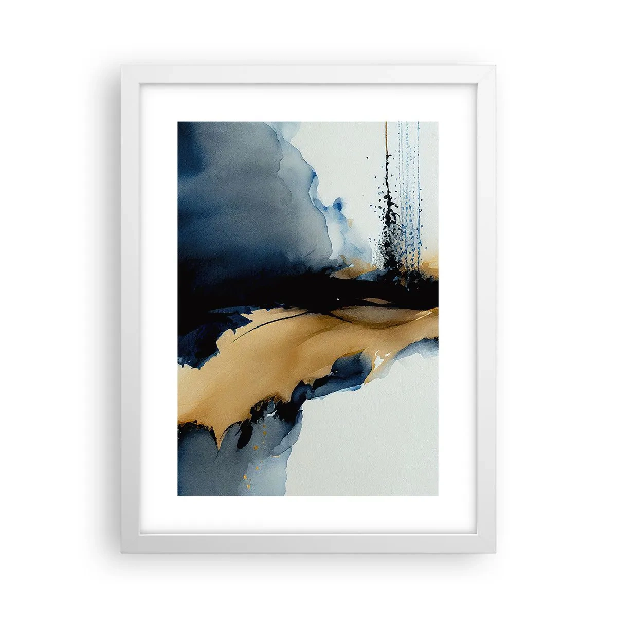 Plakát v bílém rámu - Za závojem - 30x40 cm