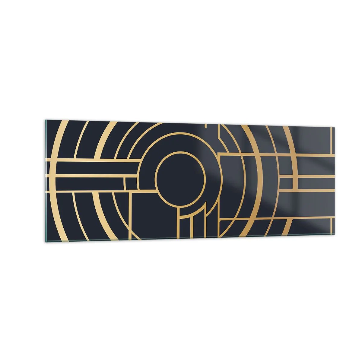 Obraz na skle - Obraty události - 140x50 cm