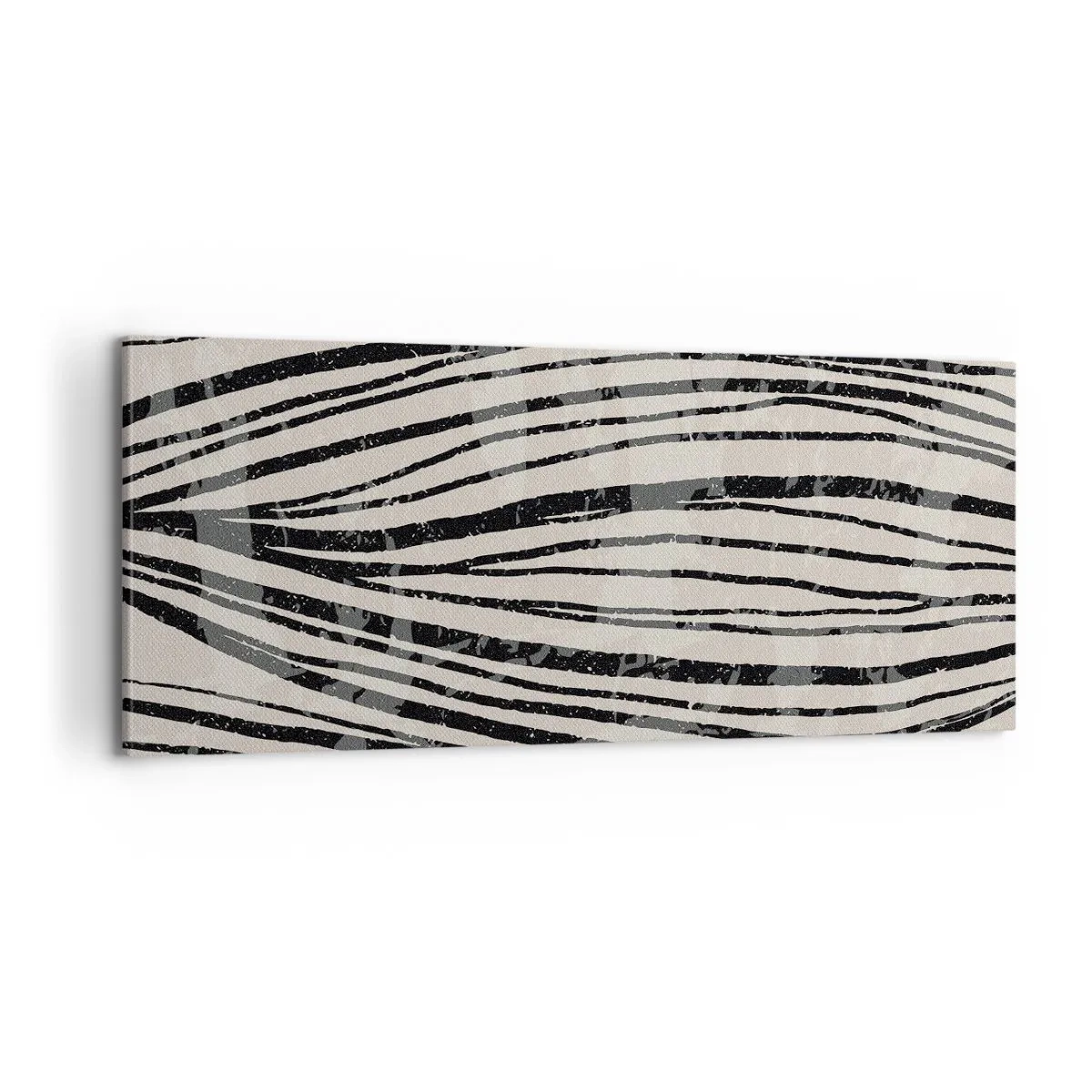 Obraz na plátně - Močál s liniemi - 100x40 cm