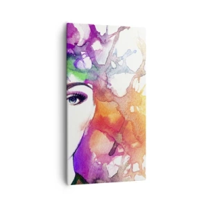 Obraz na plátně - S hlavou v oblacích - 55x100 cm