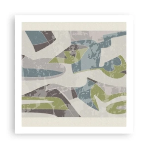 Plakát - Kompozice za sklem - 60x60 cm