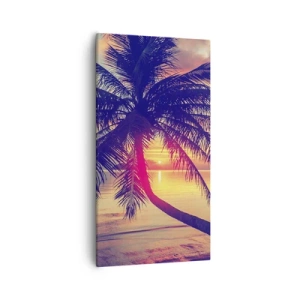 Obraz na plátně - Večer pod palmami - 55x100 cm