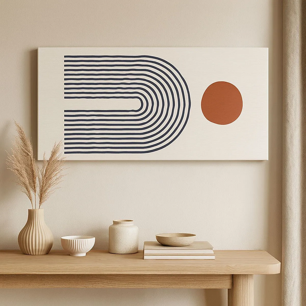 Obraz na plátně - Magnetismus tvarů a barev - 100x40 cm