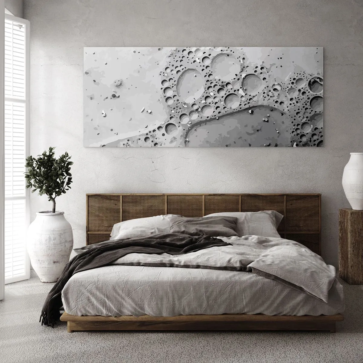 Obraz na skle - Stopa po zpěněném - 100x40 cm