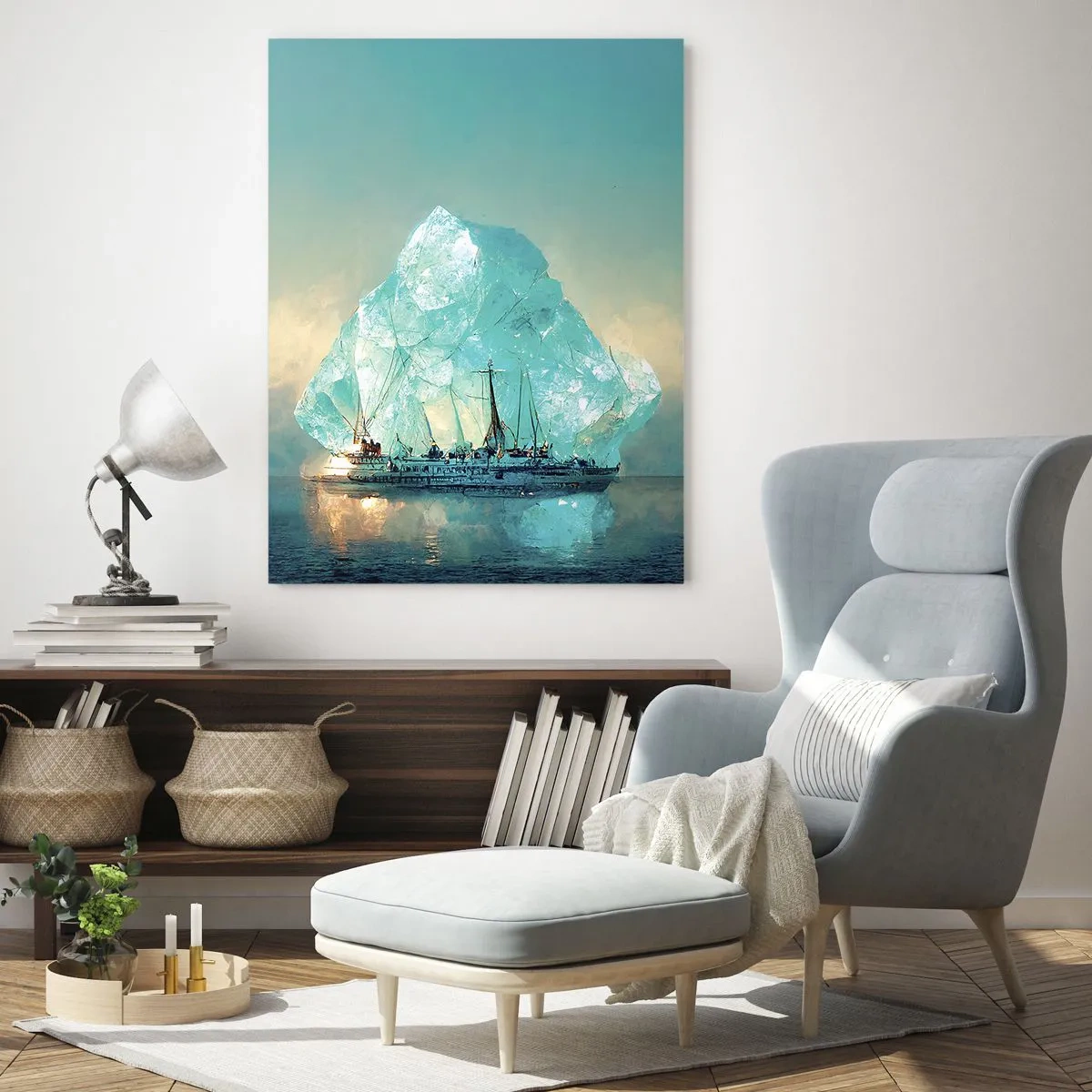 Obraz na skle - Arktický briliant - 50x70 cm