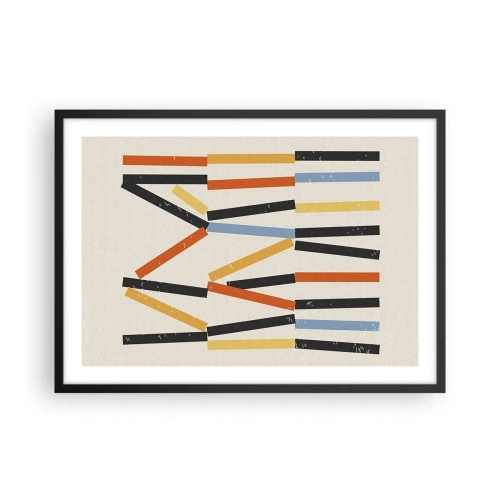 Plakát v černém rámu - Kompozice na úrovni - 70x50 cm