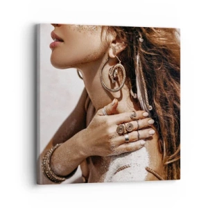 Obraz na plátně - Královna divoké pláže - 30x30 cm