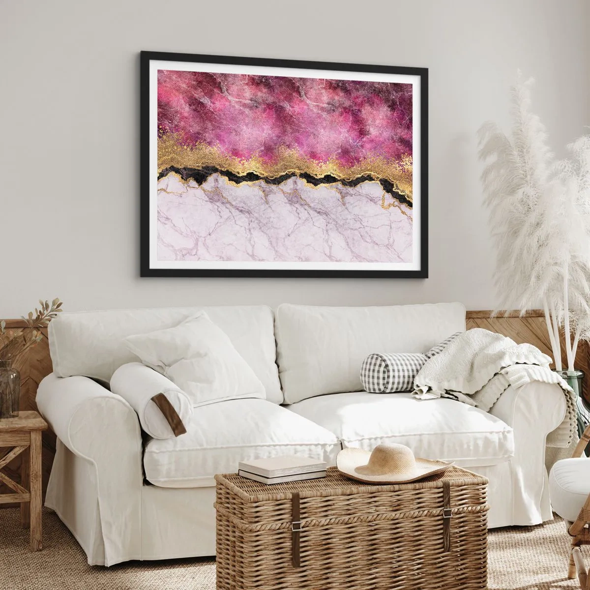 Plakát v černém rámu - Na hranici - 70x50 cm