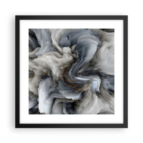 Plakát v černém rámu - Kámen a květ - 40x40 cm