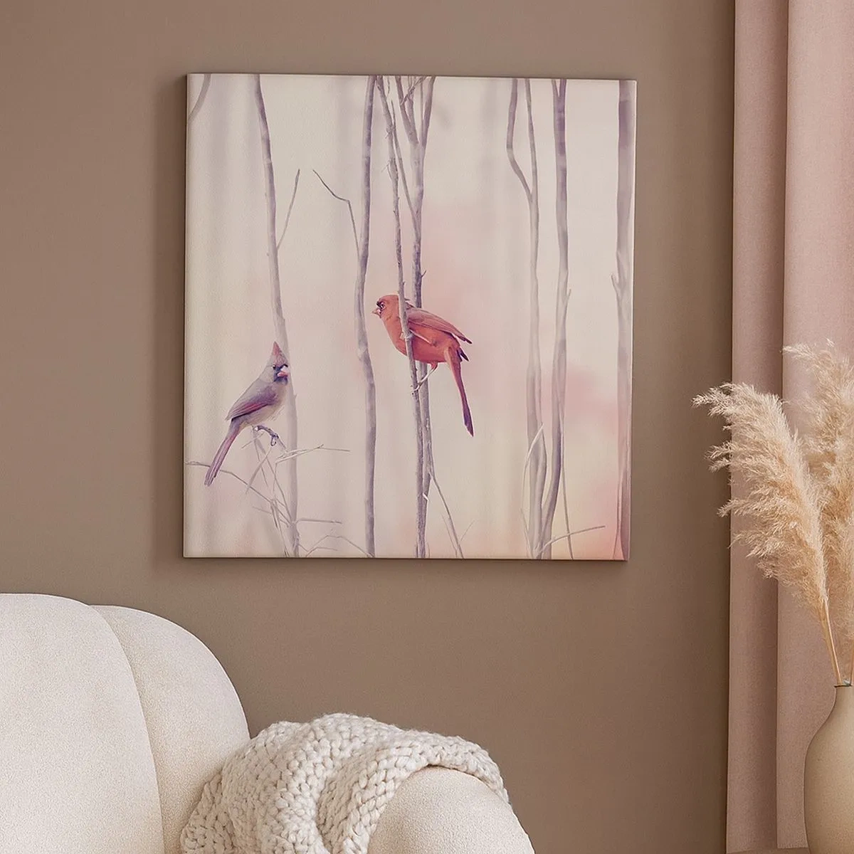 Obraz na plátně - Příběh růžového lesa - 30x30 cm