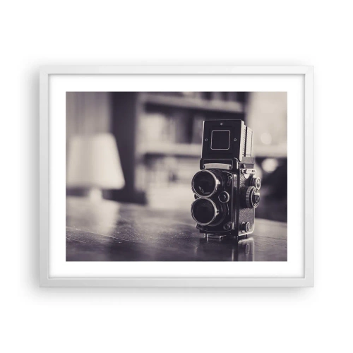 Plakát v bílém rámu - Kouzlo staré fotografie - 50x40 cm