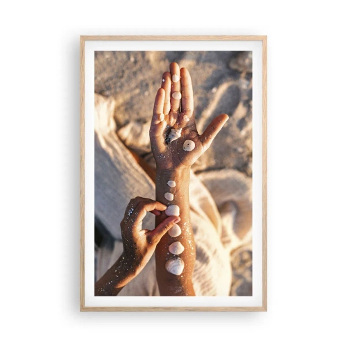 Plakát v rámu světlý dub - Krása na dosah - 61x91 cm