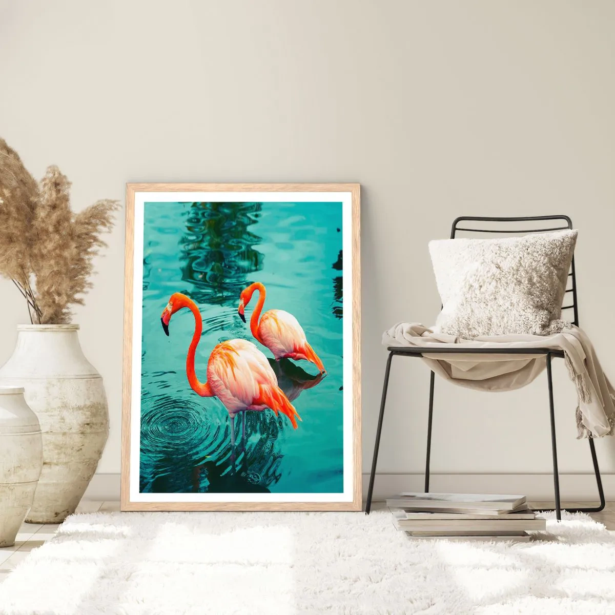 Plakát v rámu světlý dub - Nyní jsme v módě - 61x91 cm