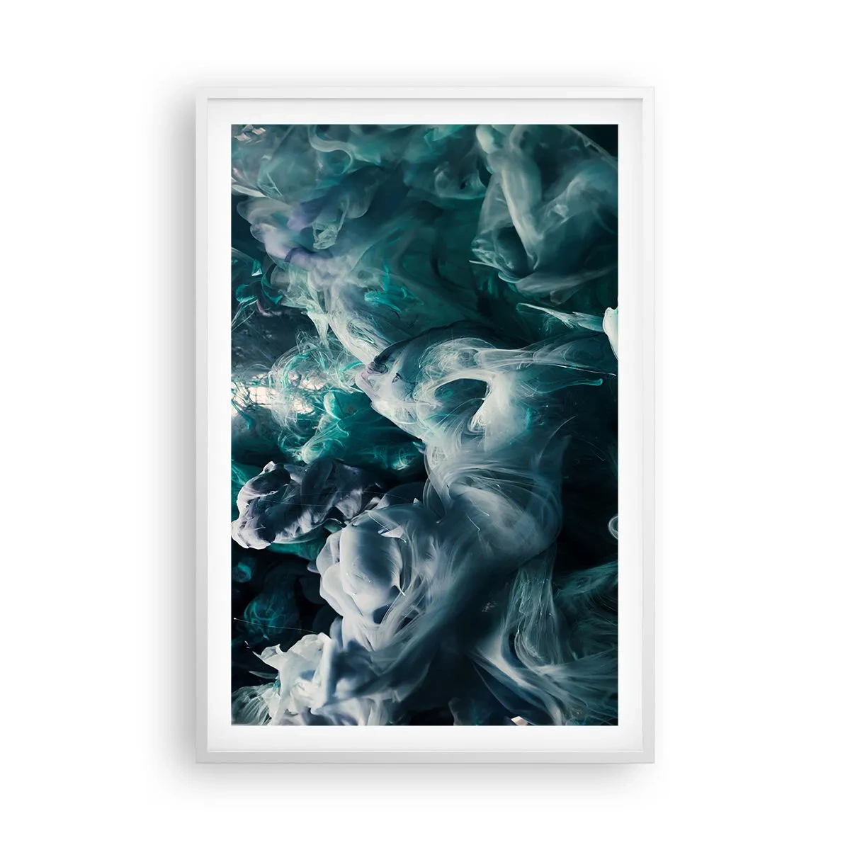 Plakát v bílém rámu - Pohyb barvy - 61x91 cm