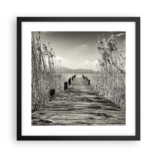 Plakát v černém rámu - V ústraní travin - 40x40 cm
