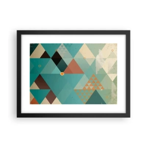 Plakát v černém rámu - Jednota mnohosti, mnohost jednoty - 40x30 cm