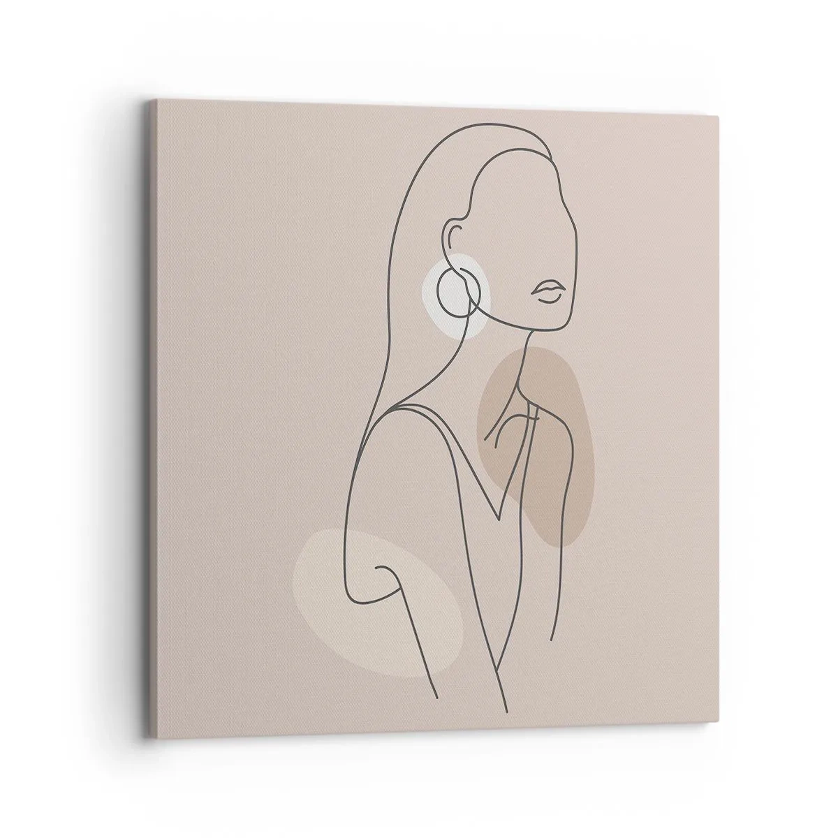 Obraz na plátně - Dívčí ikona - 70x70 cm