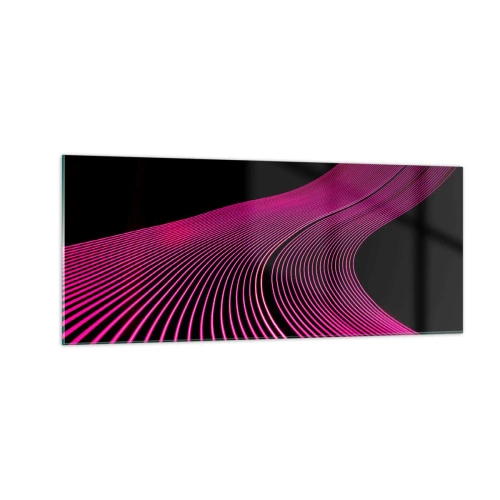 Obraz na skle - Alej světla - 100x40 cm