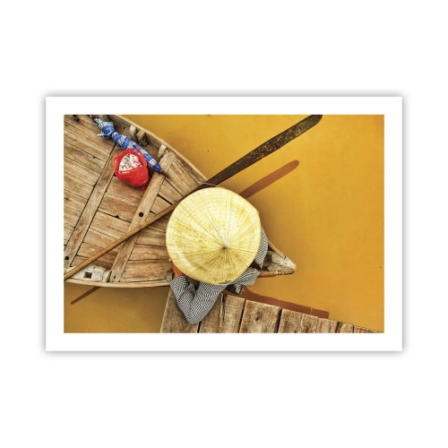 Plakát - Život na žluté řece - 70x50 cm