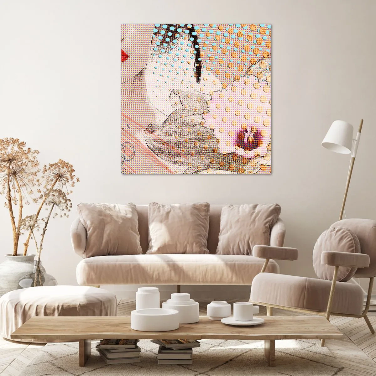 Obraz na plátně - Komiksový heroin - 60x60 cm