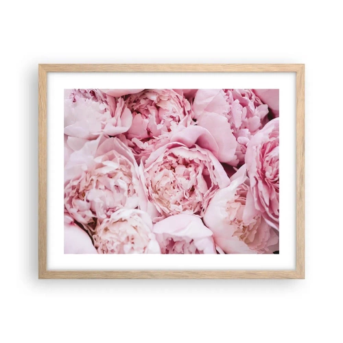 Plakát v rámu světlý dub - Přitulené a voňavé - 50x40 cm