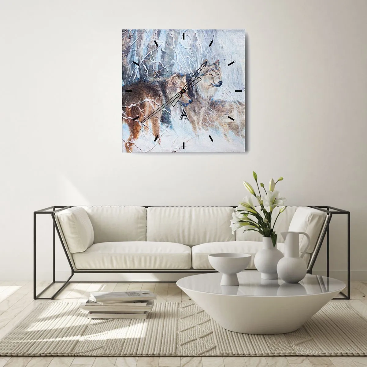 Nástěnné hodiny - Pozor! Přichází… - 30x30 cm