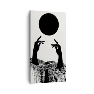 Obraz na plátně - Surrealistická kompozice: slunce a zbytek - 55x100 cm
