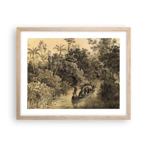Plakát v rámu světlý dub - Výlet ke zdroji - 50x40 cm