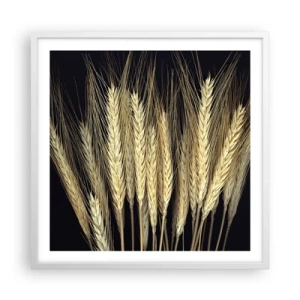 Plakát v bílém rámu - Rustikální magie - 60x60 cm