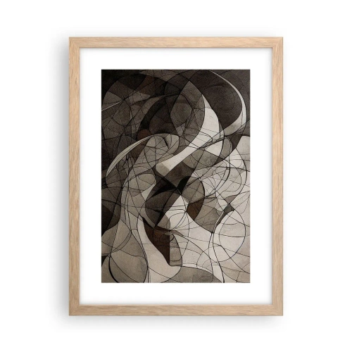 Plakát v rámu světlý dub - Oběh barev Země - 30x40 cm