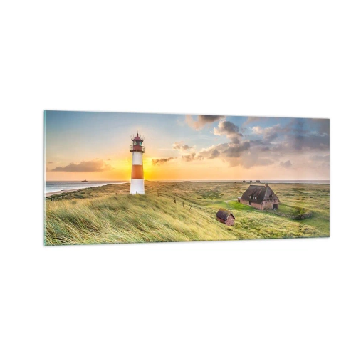 Obraz na skle - Mezi vlnami - 100x40 cm