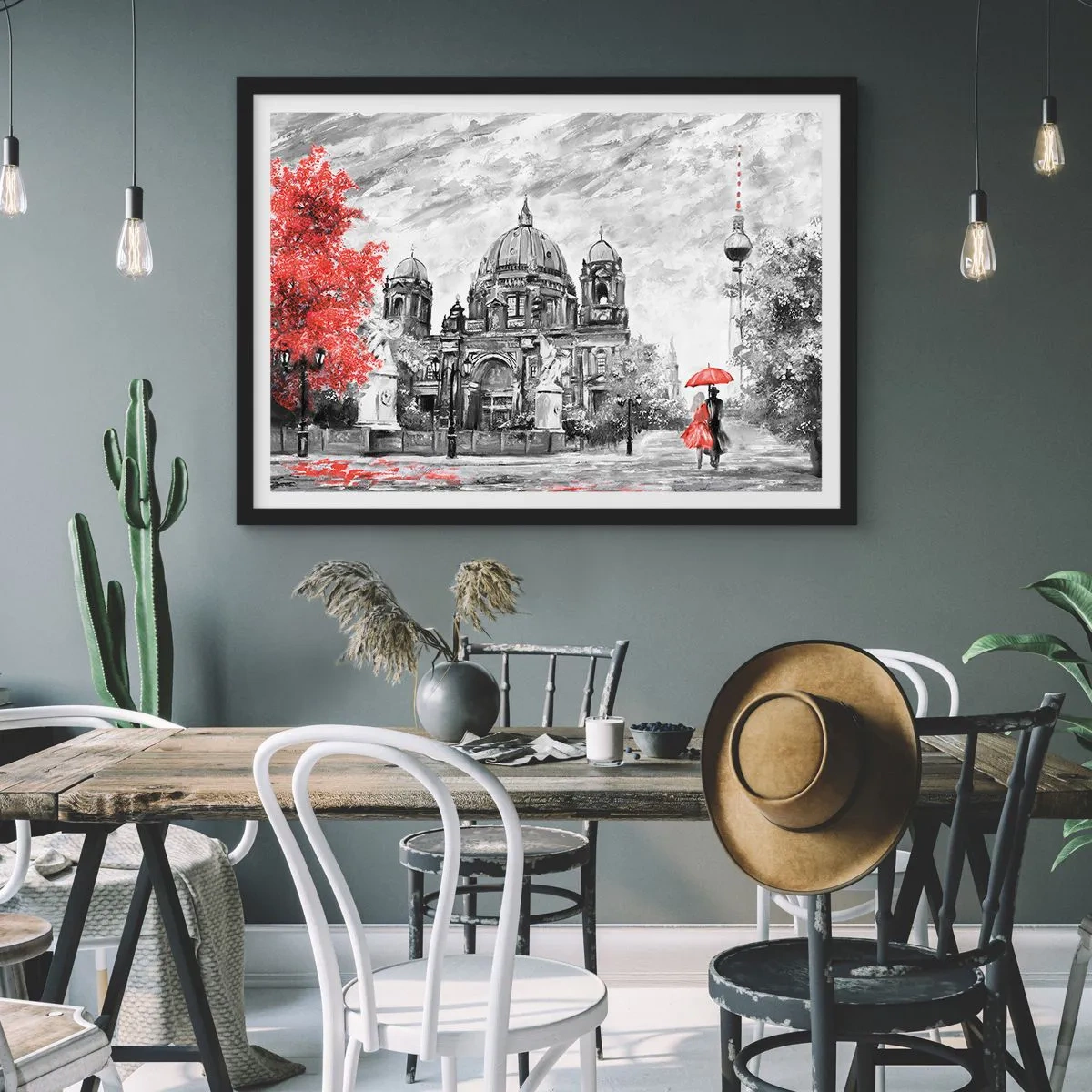 Plakát v černém rámu - Berlínské setkání - 91x61 cm