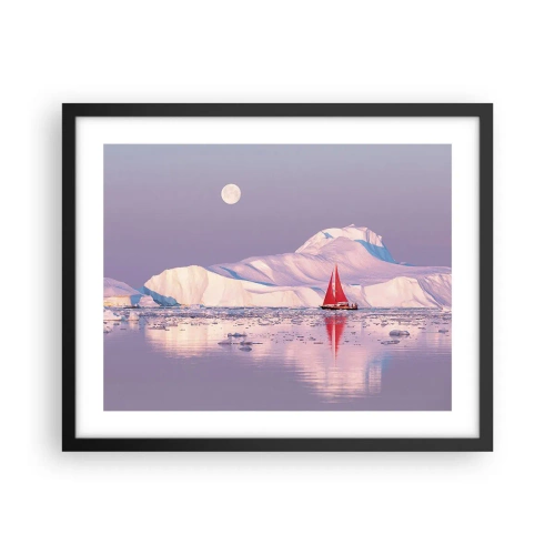 Plakát v černém rámu - Žár plachty, chlad ledu - 50x40 cm